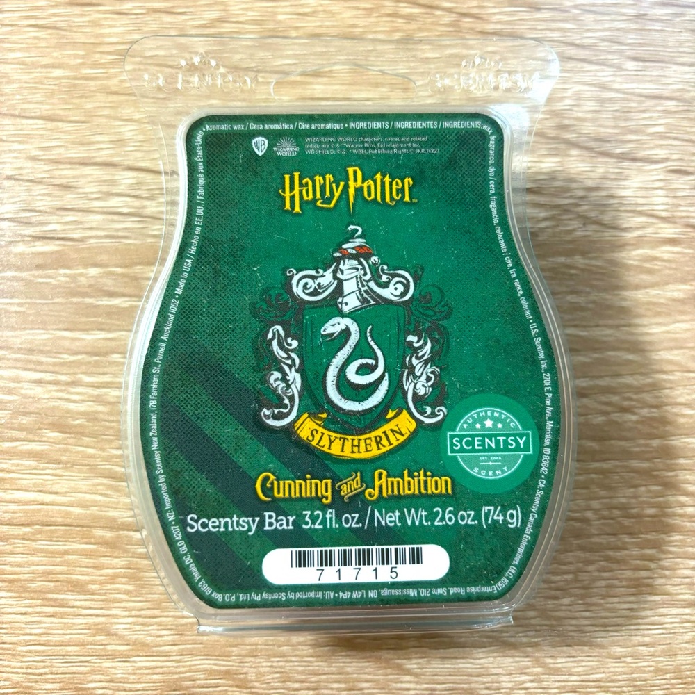 Scentsy Harry Potter Slytherin Cunning & Ambition Scentsy Wax Bar New